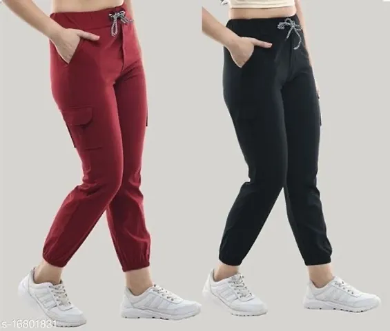 Trendy Joggers Pants and Toko Stretchable Cargo Pants for Girls and womens