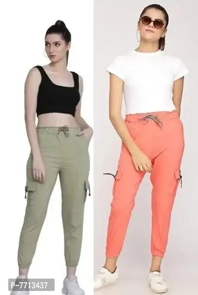 Buy Multicoloured Cotton Blend Self Design Trousers Capris For Women Online  In India At Discounted Prices