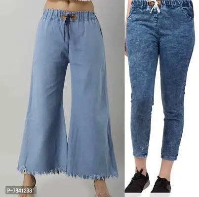 Trendy Denim Solid Women's Jeans  Combo-thumb0