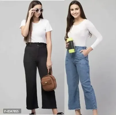 Trendy  Bell Bottom Pants For Women Combo-2-thumb0