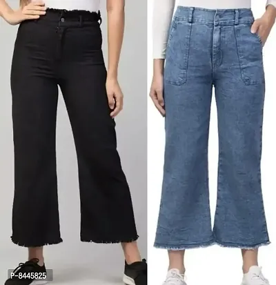 Latest Bell Bottom Jeans for women (Combo Pack Of 2)