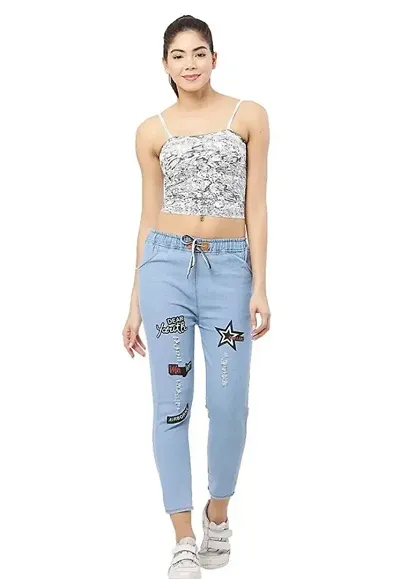 Classic Patch Work Jeans for Women