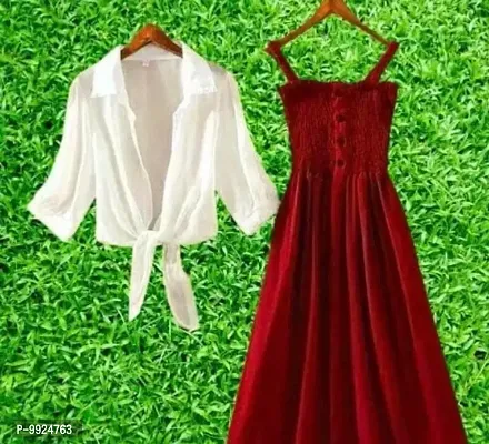 Latest trendy women party wear dress-thumb0