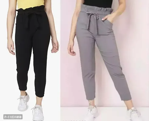 Trendy Joggers Pants and Toko Stretchable Cargo Pants/Trouser for Girls and womens - Combo Pack of 2 Trousers  Pants