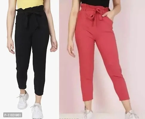 Trendy Joggers Pants and Toko Stretchable Cargo Pants/Trouser for Girls and womens - Combo Pack of 2 Trousers  Pants