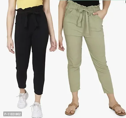 Buy Trendy Joggers Pants and Toko Stretchable Cargo Pants/Trouser for Girls  and womens - Combo Pack of 2 Trousers Pants Online In India At Discounted  Prices