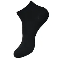 UPAREL Unisex Cotton Plain White Ankle Length Sports Socks for Running and Casual Wear - Free Size, 4 Pairs-thumb1