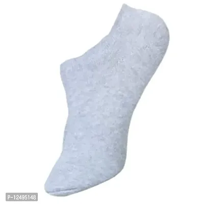 UPAREL Unisex Cotton Plain White Ankle Length Sports Socks for Running and Casual Wear - Free Size, 4 Pairs-thumb4