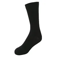 UPAREL Men's Calf Length Formal Plain Cotton Socks (Pack of 4 Pairs) (Black)-thumb4