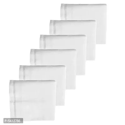 Men's Premium Cotton Plain/Solid Handkerchief (MADE IN INDIA)-thumb0