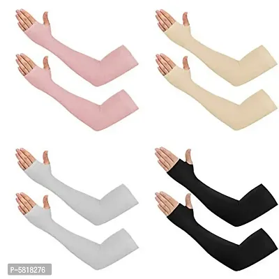 Let Slim Full Arm Fingerless Sleeves Gloves for Men and Women.
