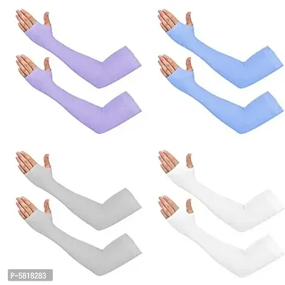 Let Slim Full Arm Fingerless Sleeves Gloves for Men and Women.