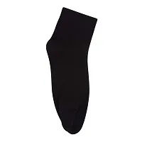 UPAREL Women Ankle Length Black Cotton Thumb Socks - Pack of 4 Pairs-thumb1