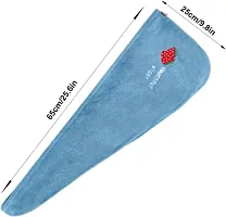 UPAREL Hair Towel Wrap Absorbent Towel Quick Drying Microfiber 500 GSM Bath Towel (Blue Color)-thumb1