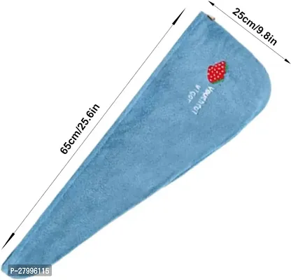 UPAREL Hair Towel Wrap Absorbent Towel Quick Drying Microfiber 500 GSM Bath Towel (Blue Color)-thumb2