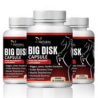 Natural Big Disk Capsules For Penis Enlargement  Enhance Recovery Time (500Mg) (180 No)-thumb2