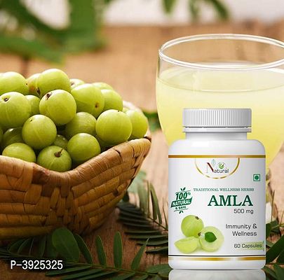 Natural Amla Herbal Capsules For Skin & Hair 100% Ayurvedic