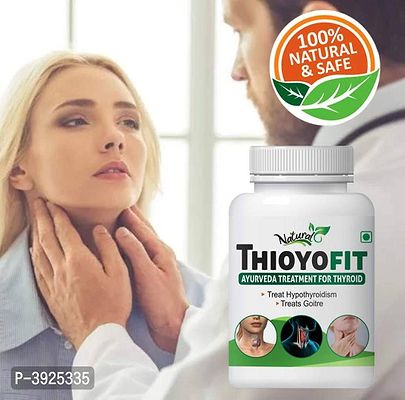 Natural Thiyofit Herbal Capsules For Activates The Under-Active Thyroid Gland 500Mg (60 No)-thumb0