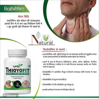 Natural Thiyofit Herbal Capsules For Activates The Under-Active Thyroid Gland 500Mg (120 No)-thumb2
