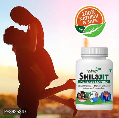 Natural Shilajit Herbal Capsules For Stamina | Energy | Power | Strength 100% Ayurvedic-thumb0
