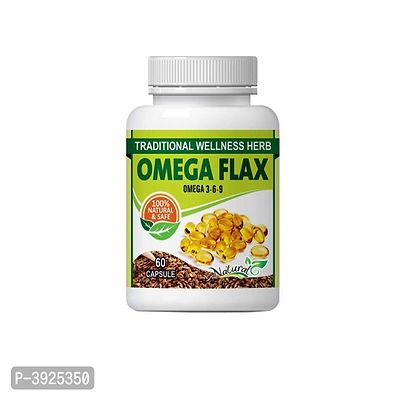 Natural Omega Flax Herbal Capsules For Maintenance Of Essential Fatty Acids 100% Ayurvedic-thumb3