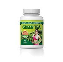 Natural Green Tea Herbal Capsules For Fat Burning  Improve Brain Function 100% Ayurvedic-thumb2