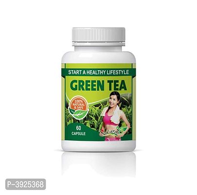 Natural Green Tea Herbal Capsules For Fat Burning  Improve Brain Function 100% Ayurvedic-thumb3