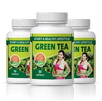 Natural Green Tea Herbal Capsules For Fat Burning & Improve Brain Function 100% Ayurvedic-thumb2