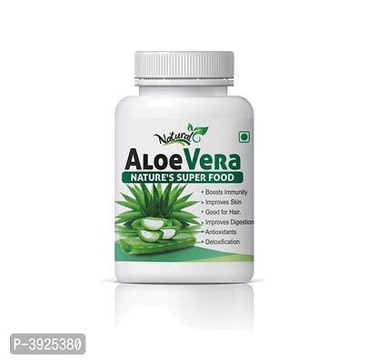 Natural Aloevera Herbal Capsules For Skin, Hair, Immunity, Removes Dead Cells 100% Ayurvedic-thumb3