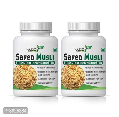 Natural Safed Musli Herbal Capsules For Vigor & Vitality 100% Ayurvedic-thumb3