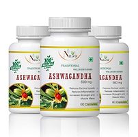 Natural Ashwagandha Herbal Capsules For Strength & Immune Booster 100% Ayurvedic-thumb2