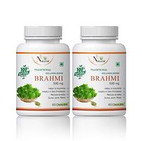 Natural Brahmi Herbal Capsules For Reduce Stress & Boost Memory 100% Ayurvedic-thumb2