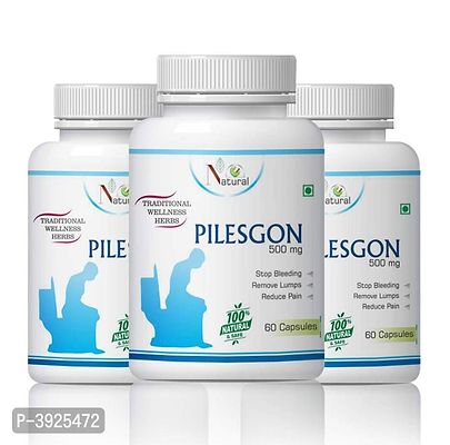 Natural Pilesgon Capsules For Piles Free Stop Bleeding 100% Ayurvedic-thumb3