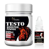 Testo Booster Powder Or Libido Increase Oil Herbal For Penis Enlargement, Increase Time  Stamina (100Gm+15Ml) 100% Ayurvedic-thumb1