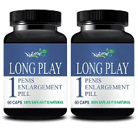 Long Play Herbal Capsules For Improve Curvature Problem 100% Ayurvedic (120 Capsules)-thumb1