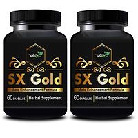 SX Gold Herbal Capsules For Enlarge Your Penis Size 100% Ayurvedic (120 Capsules)-thumb1