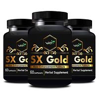 SX Gold Herbal Capsules For Enlarge Your Penis Size 100% Ayurvedic (180 Capsules)-thumb1