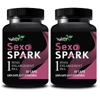 Sexo Sparx Herbal Capsules For Increases Libido & Sexual Drive 100% Ayurvedic (120 Capsules)-thumb1