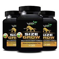 Size Grow Herbal Capsules For Boost Your Sexual Stamina 100% Ayurvedic (180 Capsules)-thumb1