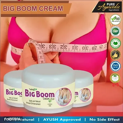 Big Boom Herbal Cream For Helps To Increasing Your Breast Size 100% Ayurvedic Pack Of 3-thumb0