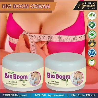 Big Boom Herbal Cream For Helps To Increasing Your Breast Size 100% Ayurvedic Pack Of 2-thumb0