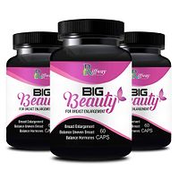 Big Beauty Herbal Capsule For Helps In Toning And Strengthening Breast Muscles 100% Ayurvedic Pack Of 3-thumb1