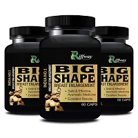 Big Shape Herbal Capsule For Promotes The Increment Of Fibrous Tissues And A Tick Layer Of Subcutaneous Fat 100% Ayurvedic Pack Of 3-thumb1