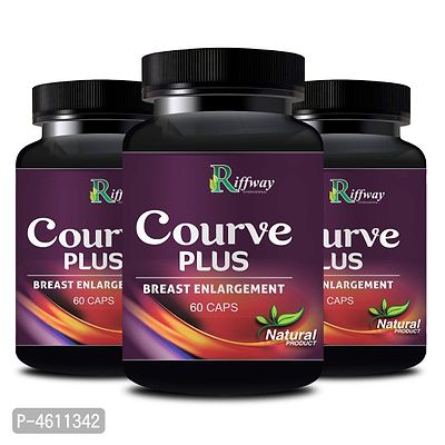 Curve Plus Herbal Capsule For Growing Breast Size 100% Ayurvedic Pack Of 3-thumb2