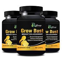 Grow Bust Herbal Capsule For Helps To Your Breast Shape Up 100% Ayurvedic Pack Of 3-thumb1