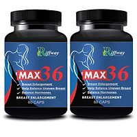 Max 36 Herbal Capsule For Helps To Your Breast Fit 100% Ayurvedic Pack Of 2-thumb1