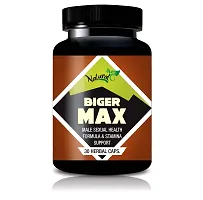 Biger Maxx Capsules For Increases Testosterone  Energy Levels 100% Natural Pack Of 1-thumb1