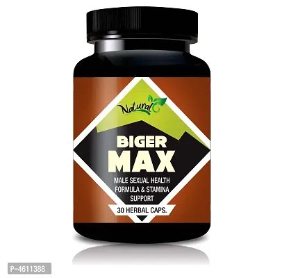 Biger Maxx Capsules For Increases Testosterone  Energy Levels 100% Natural Pack Of 1-thumb2