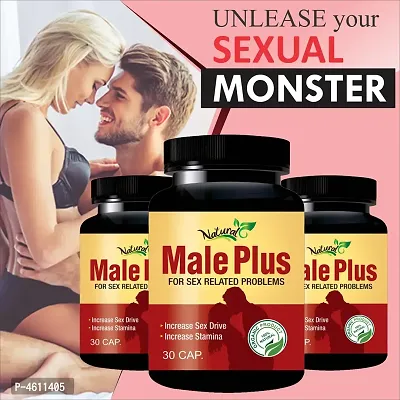 Male Plus Ayurvedic Capsules For Boost Your Sexual Stamina 100% Natural Pack Of 3