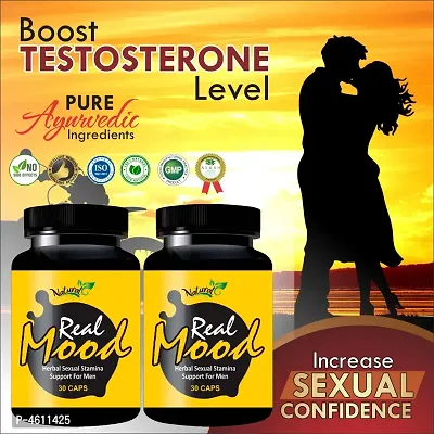 Real Mood Ayurvedic Capsules For Improves Potency 100% Natural Pack Of 2